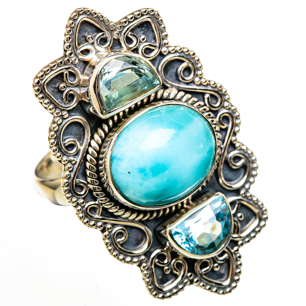Larimar Rings handcrafted by Anasilvercos - RING103056 - Photo 2