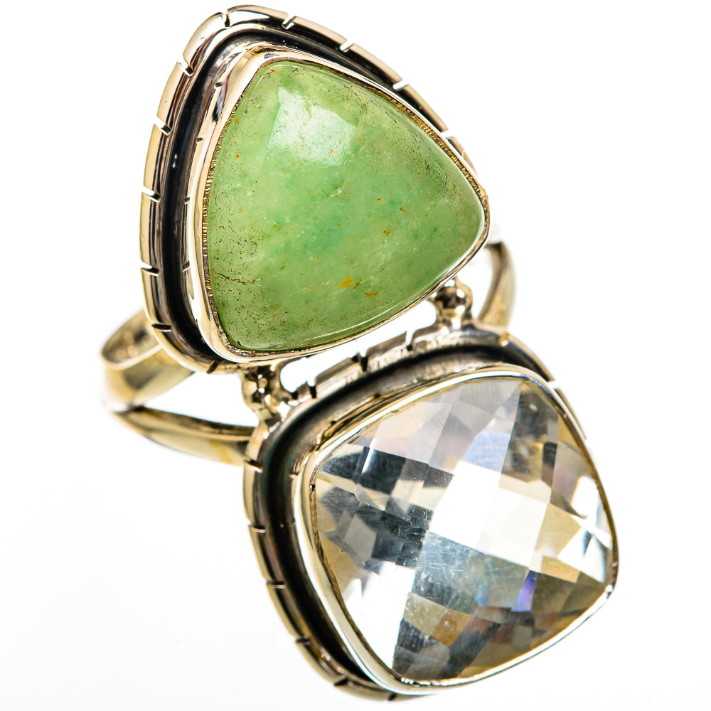 Green Aventurine Rings handcrafted by Anasilvercos - RING103063