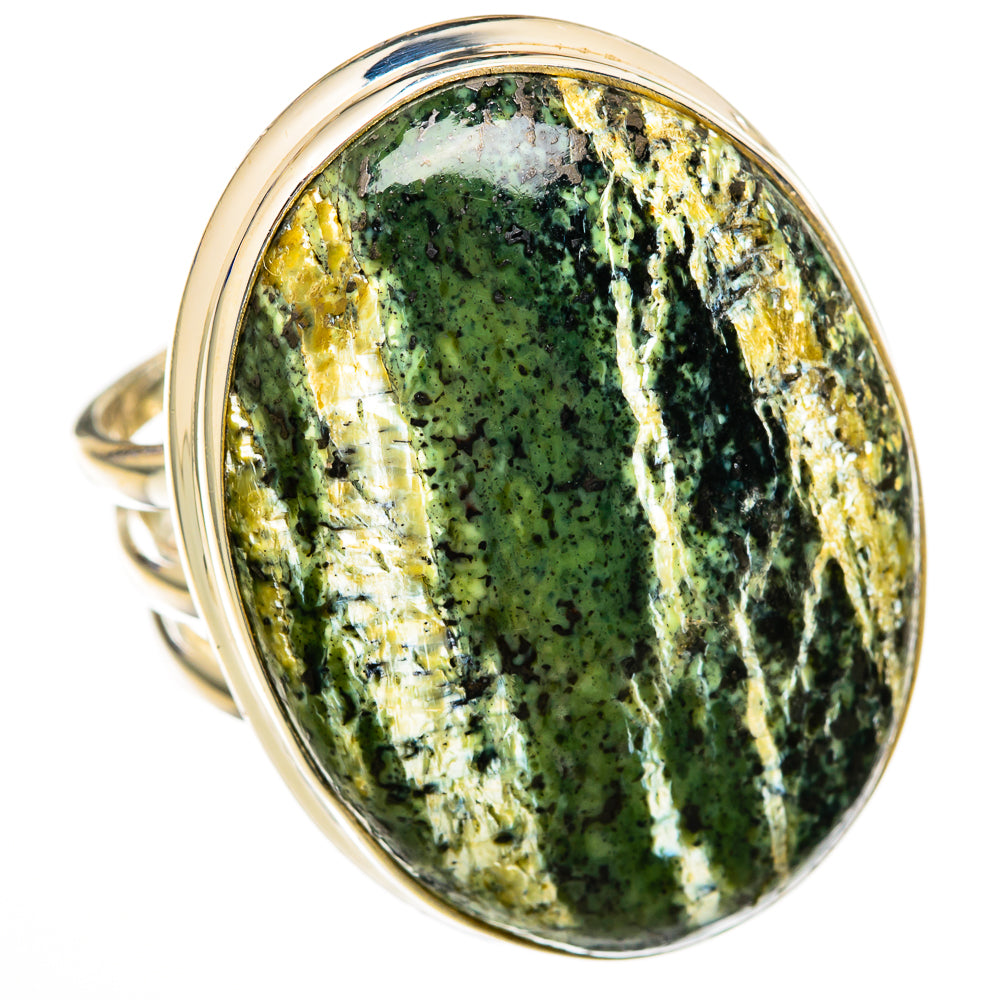 Lizard Jasper Rings handcrafted by Anasilvercos - RING103113