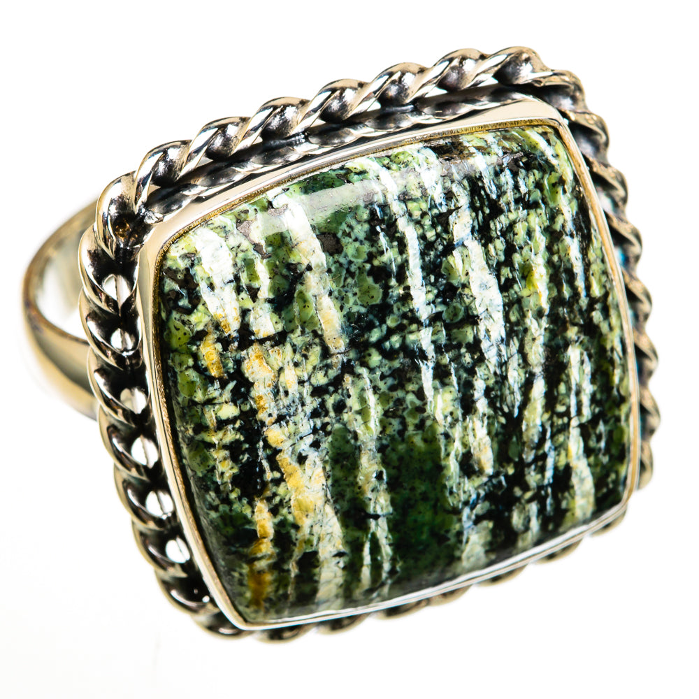Lizard Jasper Rings handcrafted by Anasilvercos - RING103114 - Photo 2