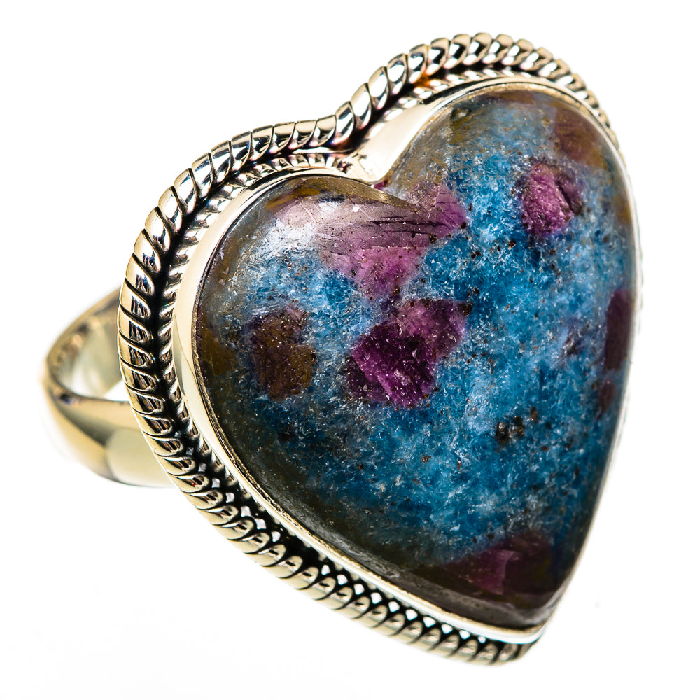Ruby Fuchsite Rings handcrafted by Anasilvercos - RING103159