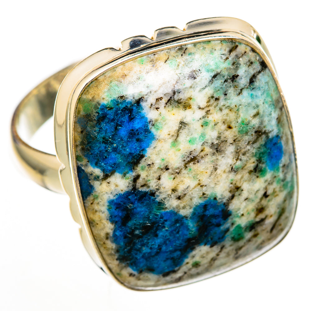 K2 Blue Azurite Rings handcrafted by Anasilvercos - RING103160 - Photo 2