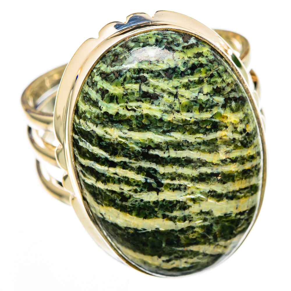 Lizard Jasper Rings handcrafted by Anasilvercos - RING103165 - Photo 2