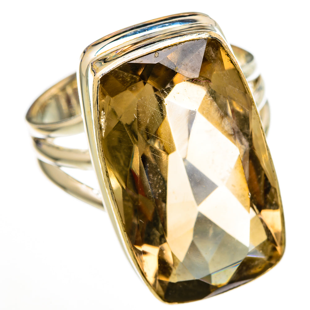 Smoky Quartz Rings handcrafted by Anasilvercos - RING103171