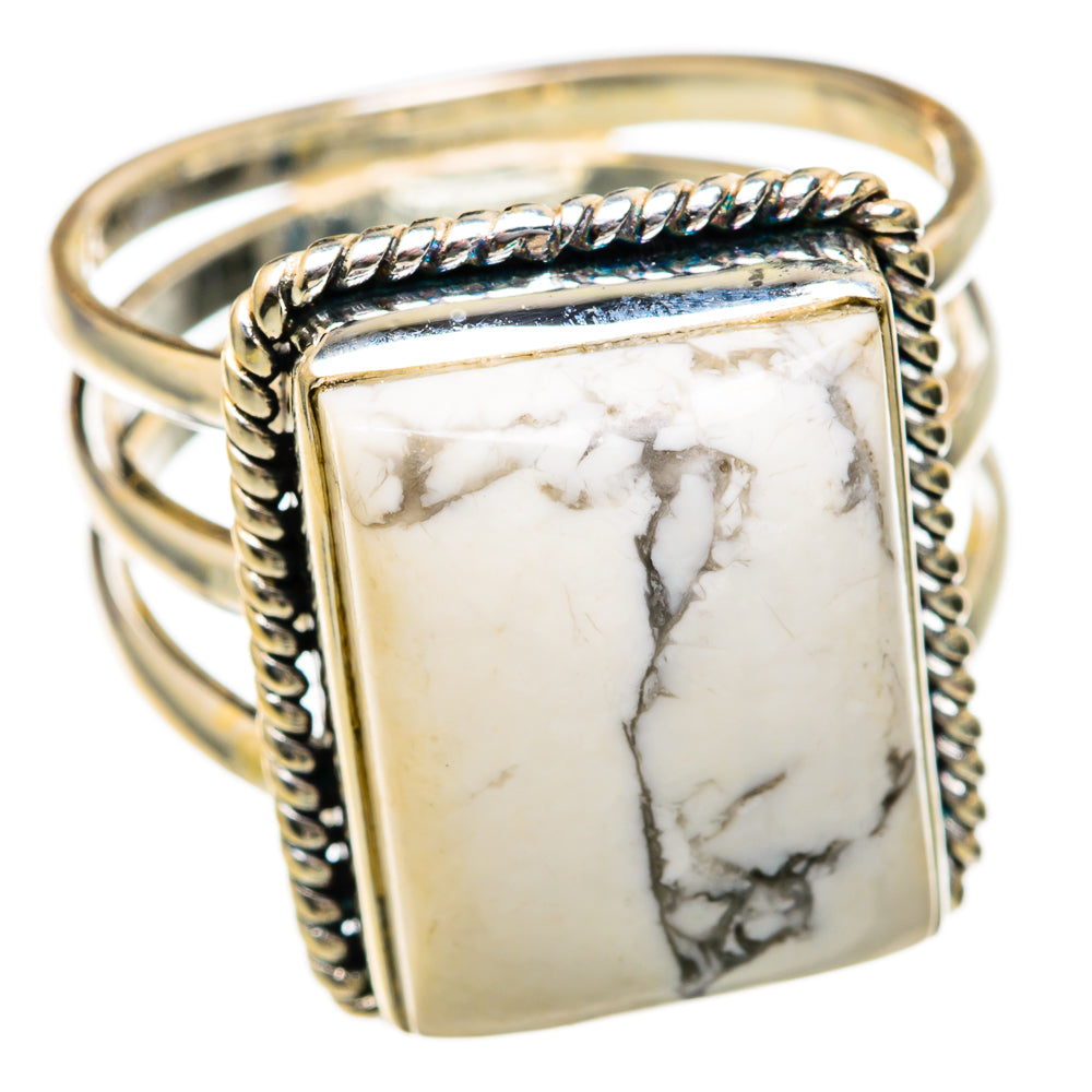 Howlite Rings handcrafted by Anasilvercos - RING103191 - Photo 2