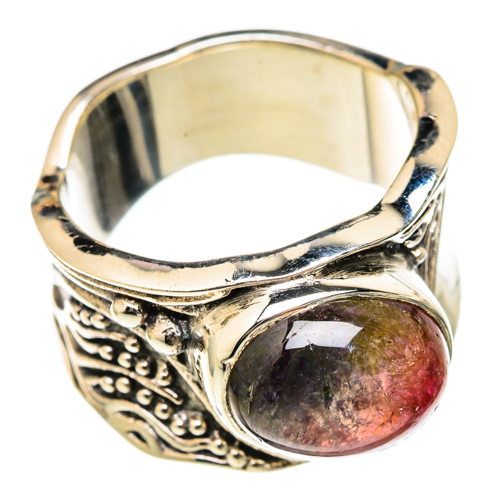 Watermelon Tourmaline Rings handcrafted by Anasilvercos - RING103194