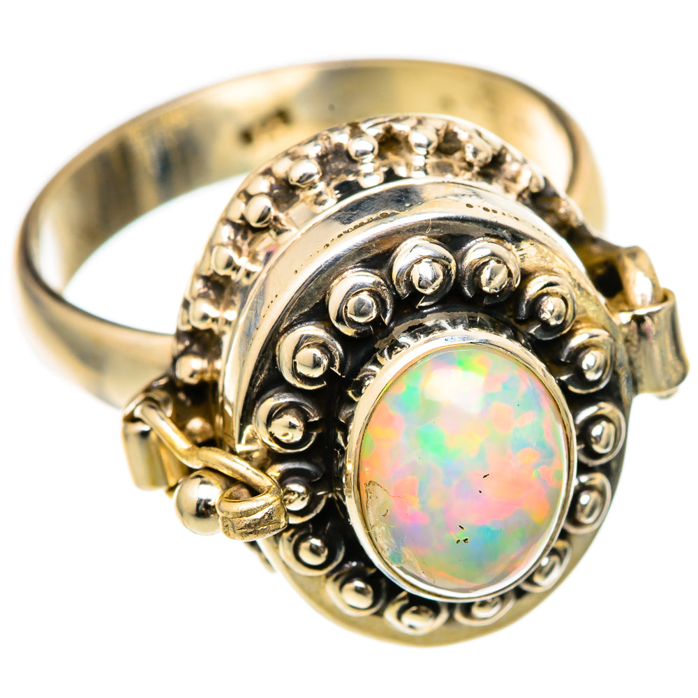Ethiopian Opal Rings handcrafted by Anasilvercos - RING103196