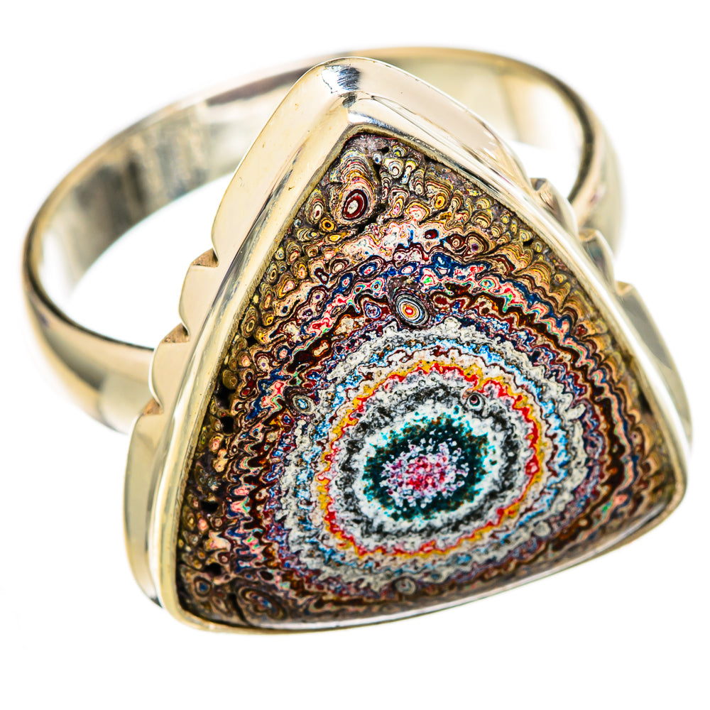 Fordite Rings handcrafted by Anasilvercos - RING103203
