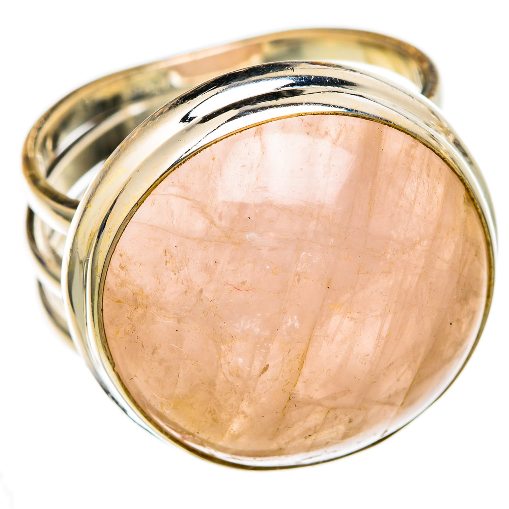 Rose Quartz Rings handcrafted by Anasilvercos - RING103207