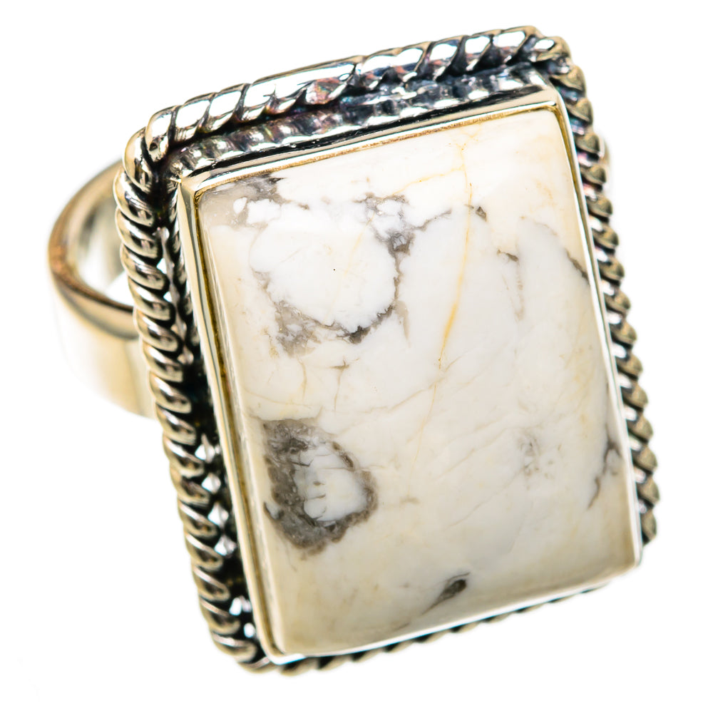 Howlite Rings handcrafted by Anasilvercos - RING103213 - Photo 2