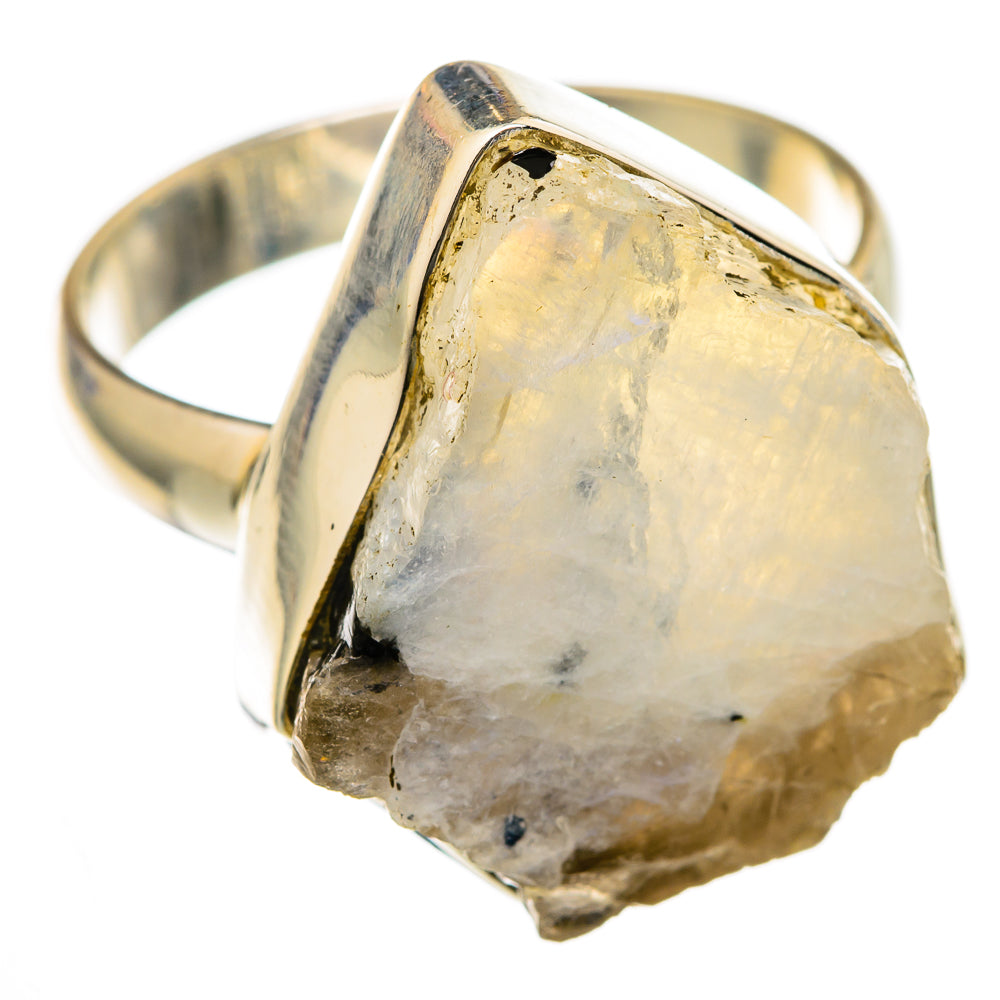 Rainbow Moonstone Rings handcrafted by Anasilvercos - RING103214 - Photo 2