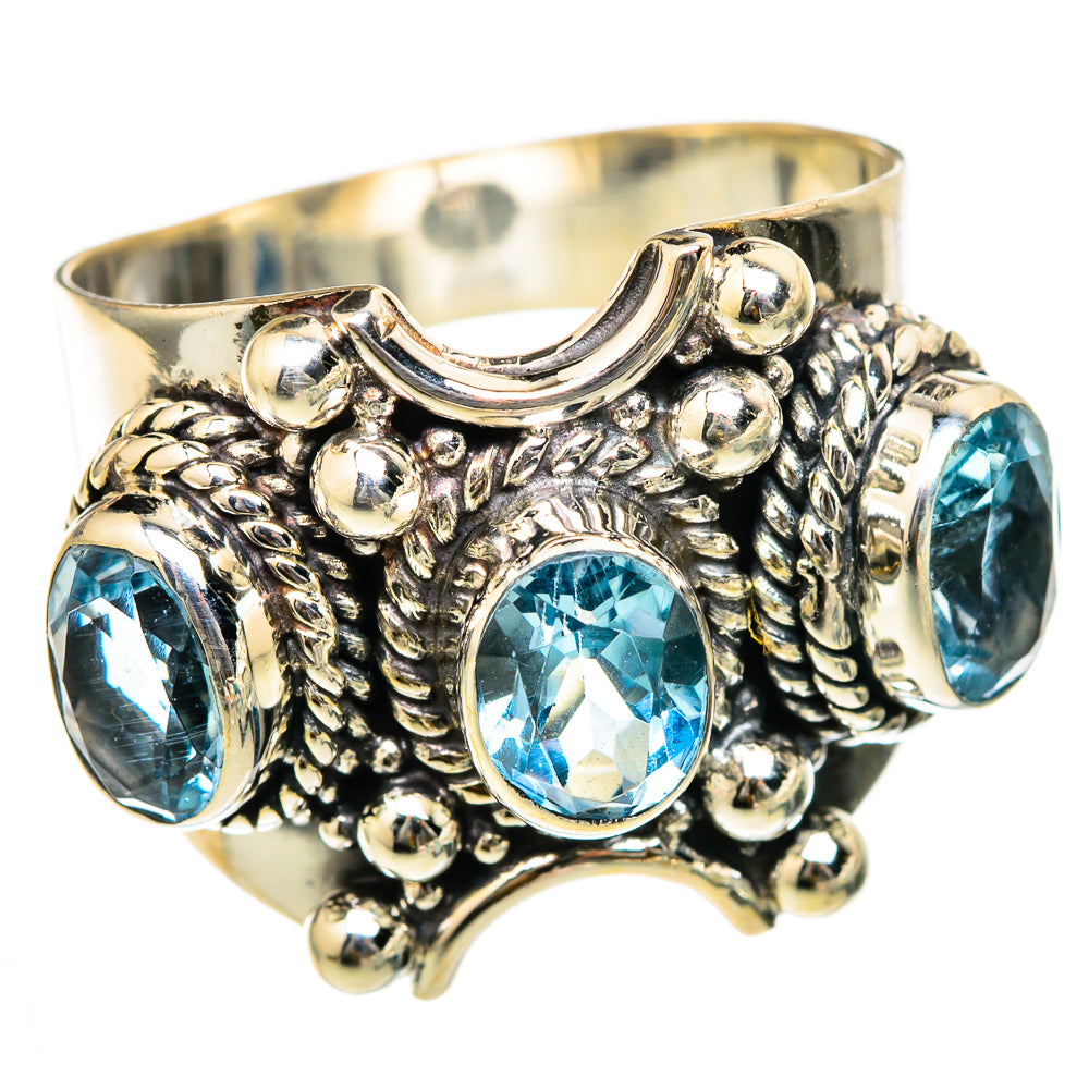 Blue Topaz Rings handcrafted by Anasilvercos - RING103225 - Photo 2