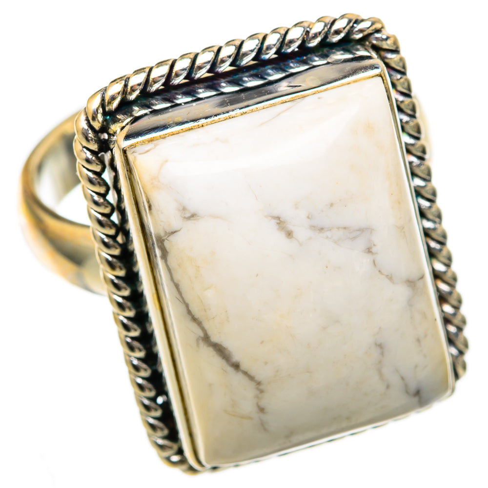 Howlite Rings handcrafted by Anasilvercos - RING103241 - Photo 2