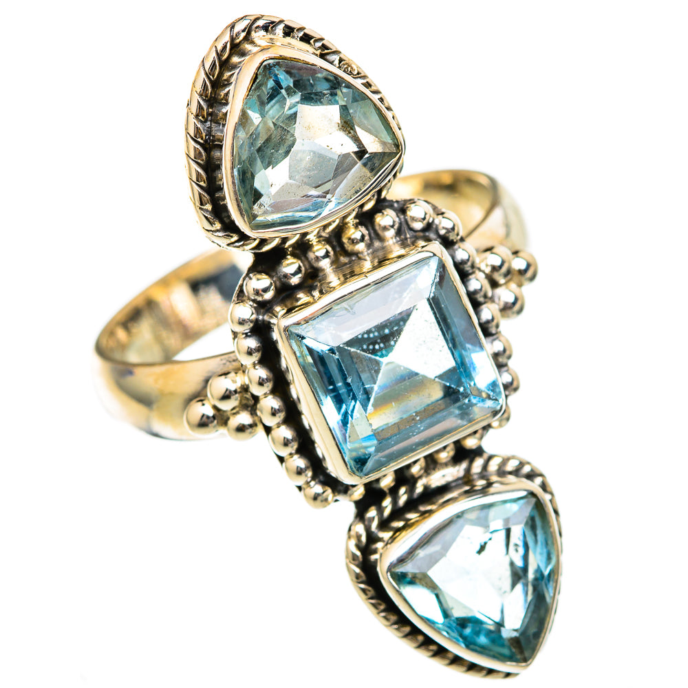 Blue Topaz Rings handcrafted by Anasilvercos - RING103247 - Photo 2