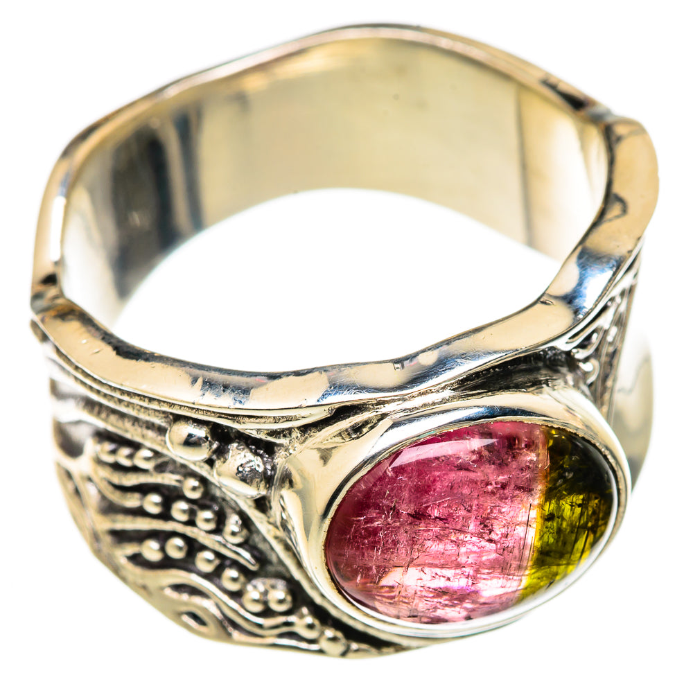 Watermelon Tourmaline Rings handcrafted by Anasilvercos - RING103254