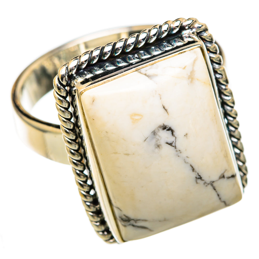 Howlite Rings handcrafted by Anasilvercos - RING103263 - Photo 2