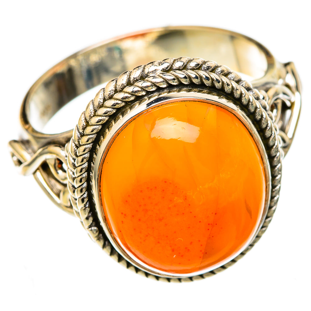 Carnelian Rings handcrafted by Anasilvercos - RING103272
