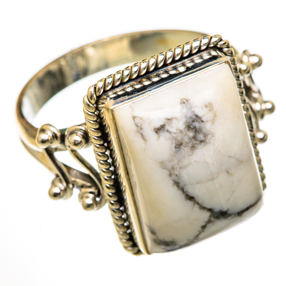 Howlite Rings handcrafted by Anasilvercos - RING103281 - Photo 2