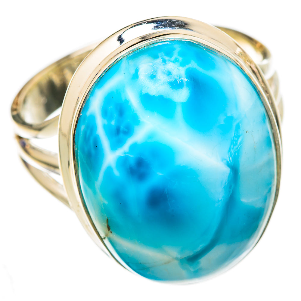 Larimar Rings handcrafted by Anasilvercos - RING103342