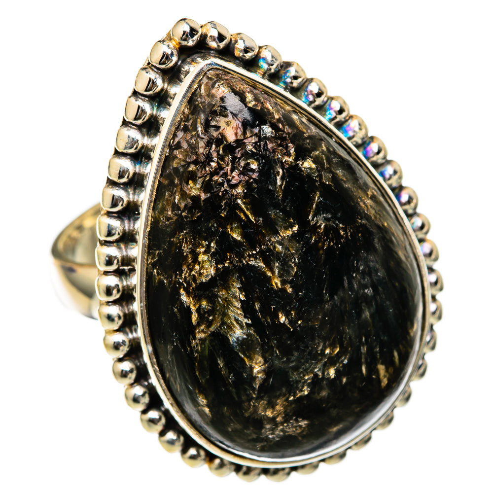 Golden Seraphinite Rings handcrafted by Anasilvercos - RING103352 - Photo 2