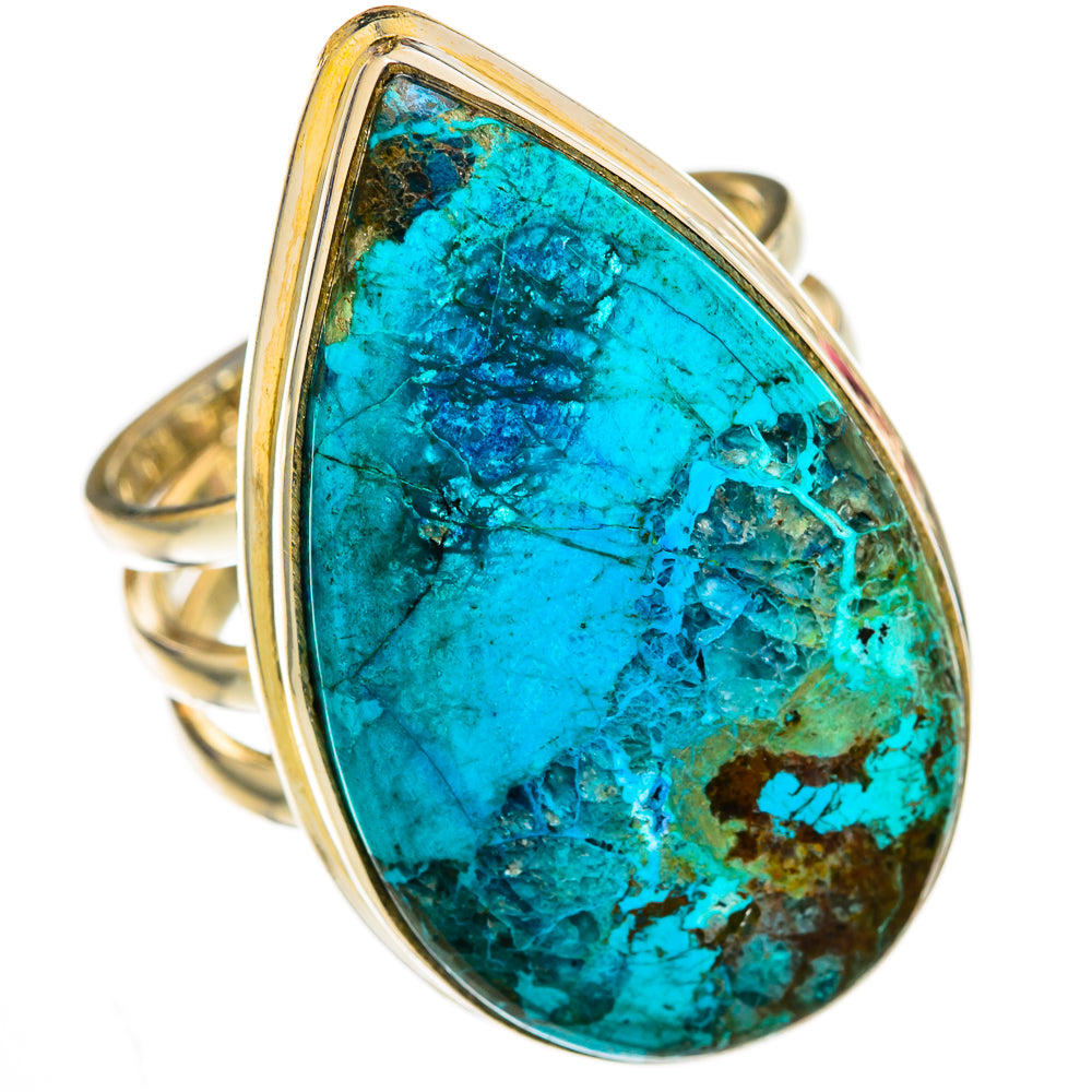 Chrysocolla Rings handcrafted by Anasilvercos - RING103385
