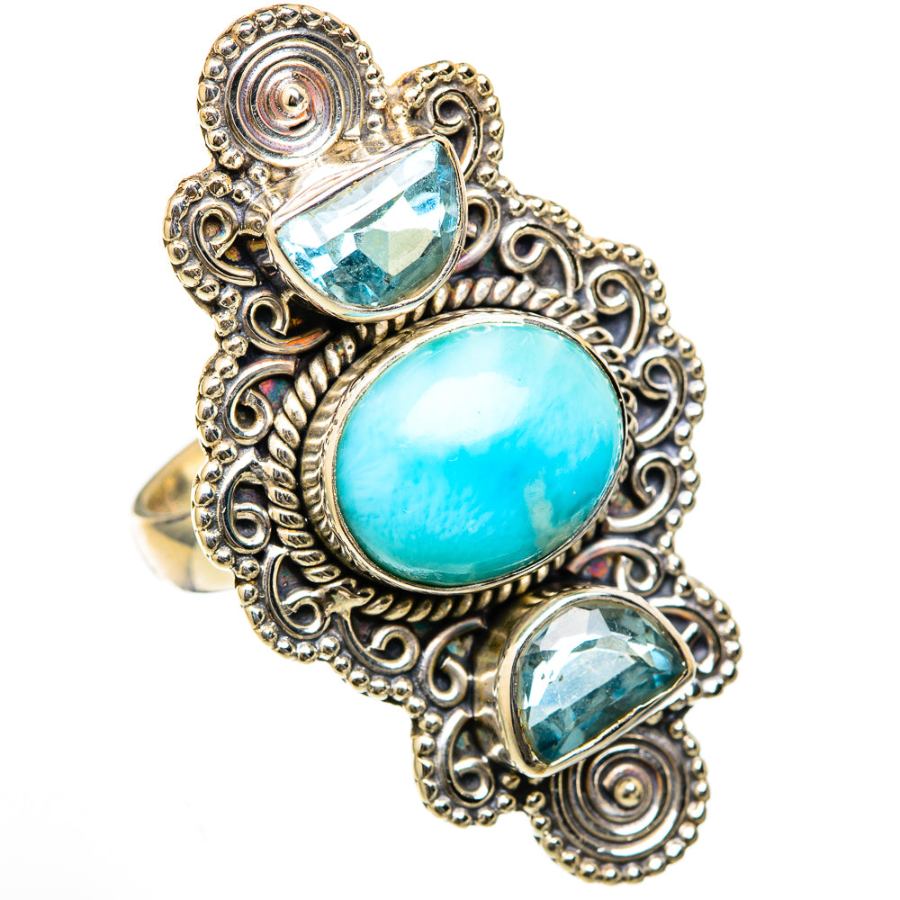 Larimar Rings handcrafted by Anasilvercos - RING103388 - Photo 2