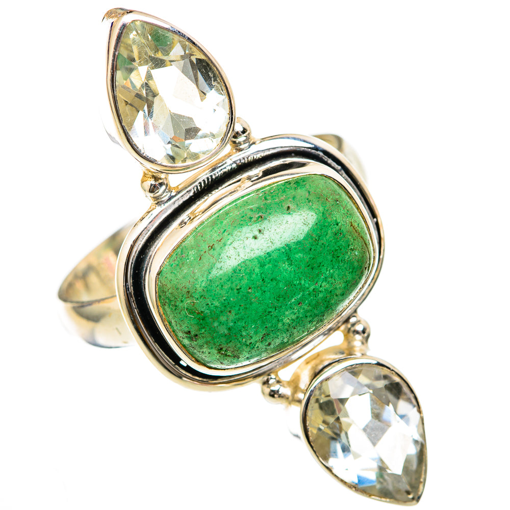 Green Aventurine Rings handcrafted by Anasilvercos - RING103395 - Photo 2