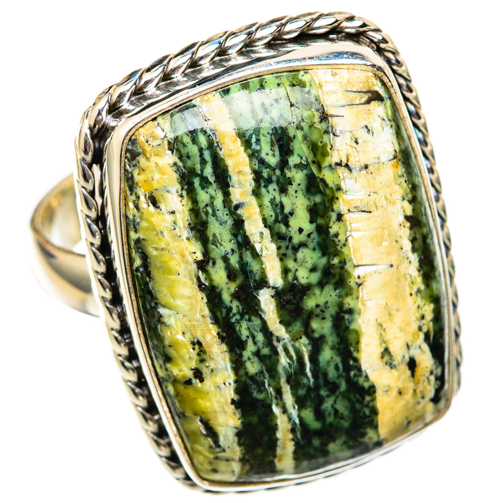 Lizard Jasper Rings handcrafted by Anasilvercos - RING103401 - Photo 2