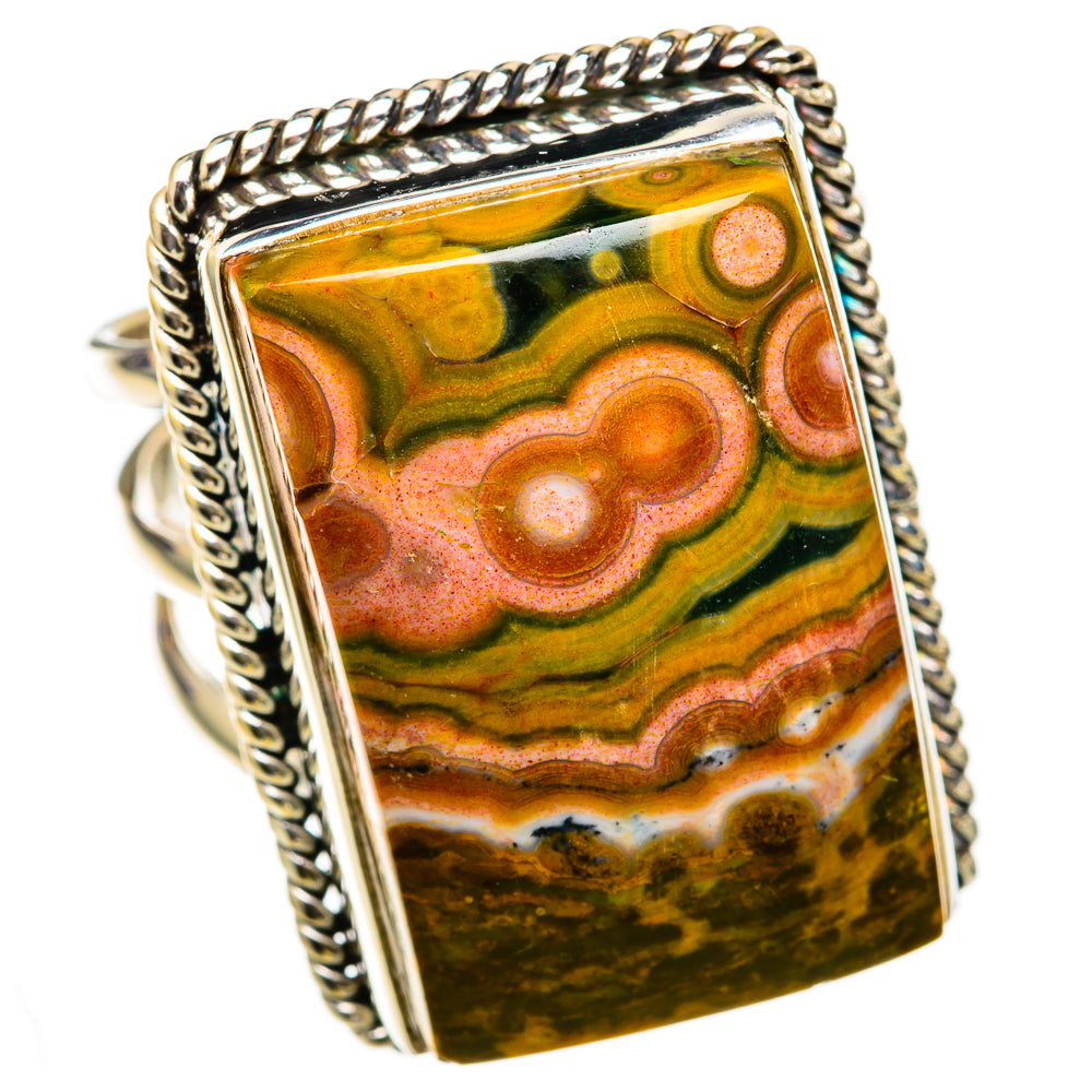 Ocean Jasper Rings handcrafted by Anasilvercos - RING103402 - Photo 2