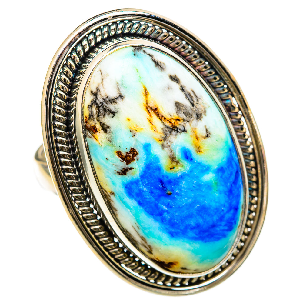 Azurite Rings handcrafted by Anasilvercos - RING103436