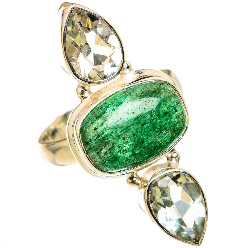 Green Aventurine Rings handcrafted by Anasilvercos - RING103438 - Photo 2