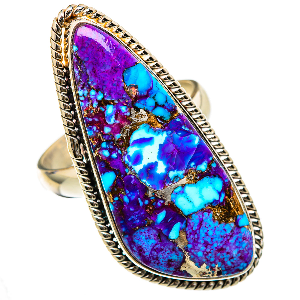 Purple Copper Turquoise Rings handcrafted by Anasilvercos - RING103452 - Photo 2