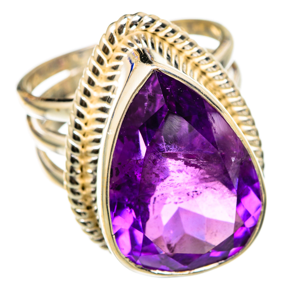 Amethyst Rings handcrafted by Anasilvercos - RING103453