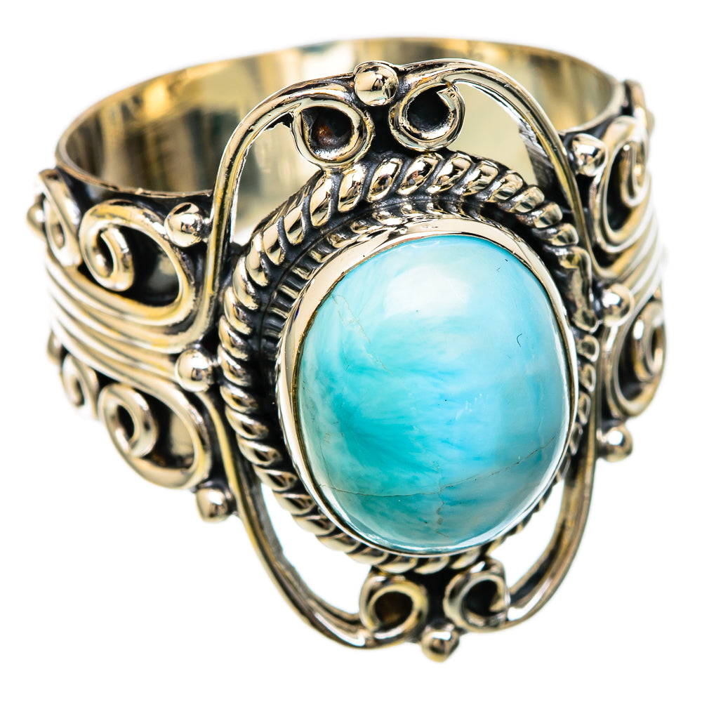 Larimar Rings handcrafted by Anasilvercos - RING103483