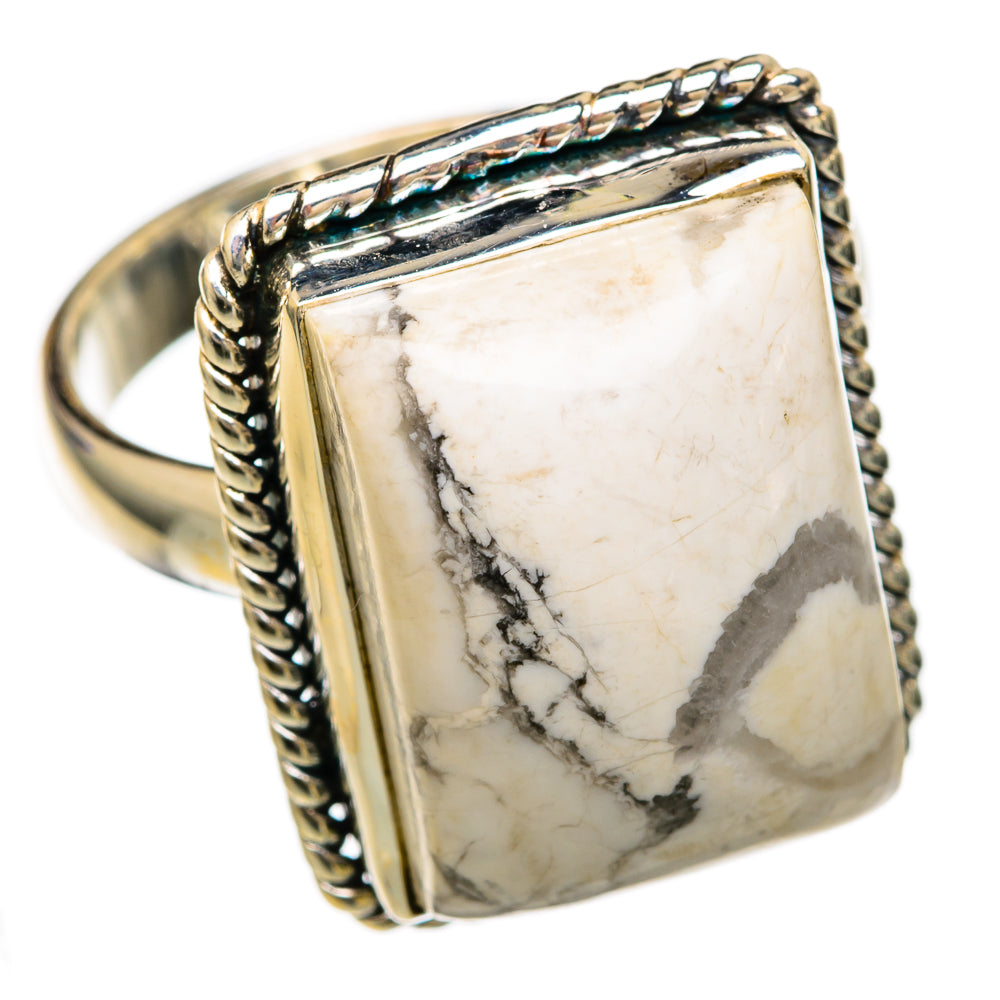 Howlite Rings handcrafted by Anasilvercos - RING103502 - Photo 2