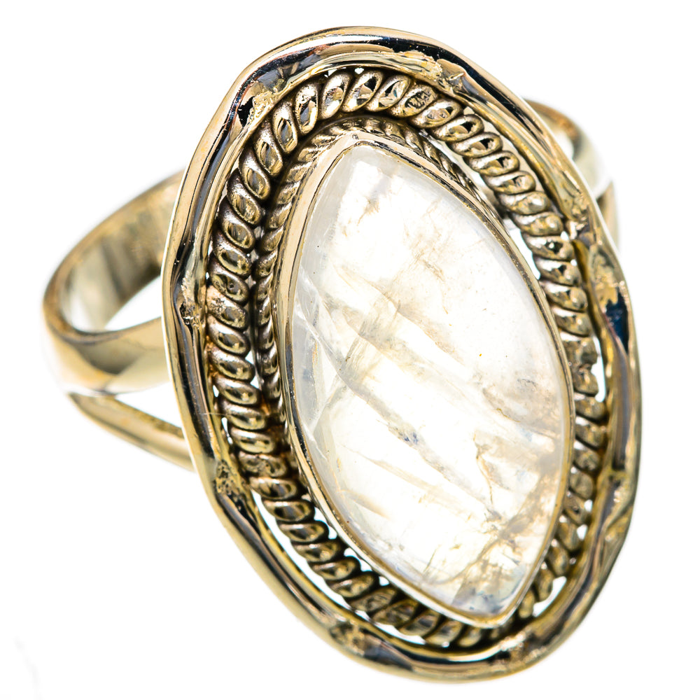 Rainbow Moonstone Rings handcrafted by Anasilvercos - RING103504 - Photo 2
