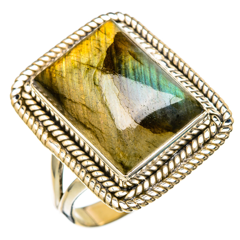 Labradorite Rings handcrafted by Anasilvercos - RING103506 - Photo 2