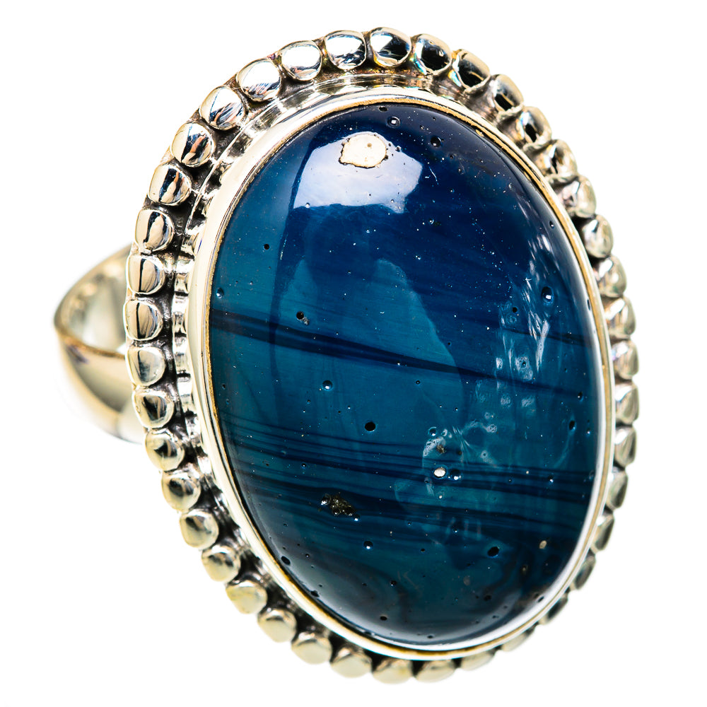 Blue Jasper Rings handcrafted by Anasilvercos - RING103513