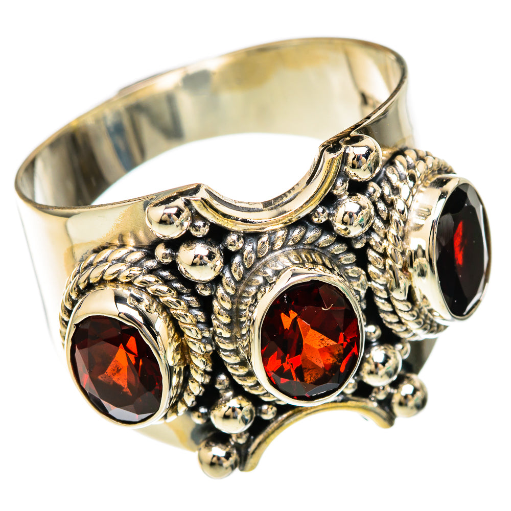 Garnet Rings handcrafted by Anasilvercos - RING103524