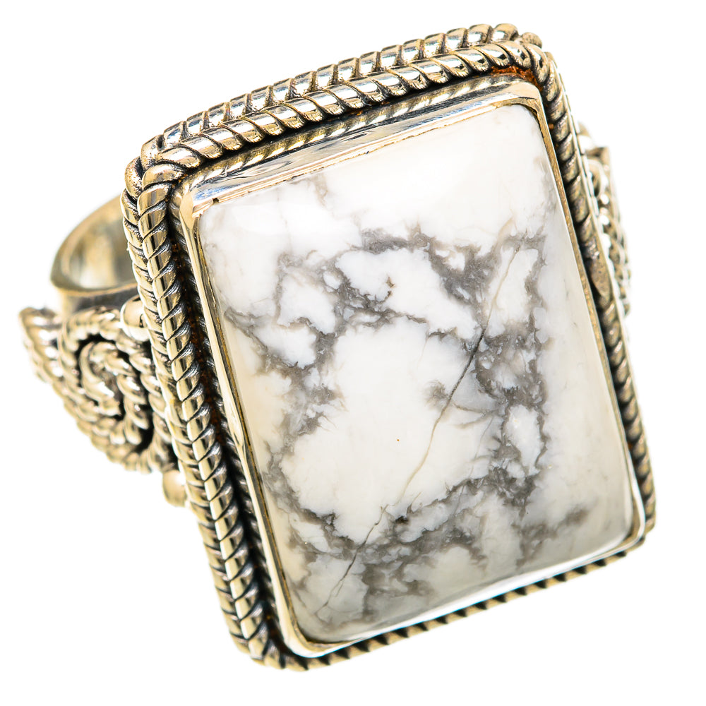 Howlite Rings handcrafted by Anasilvercos - RING103533 - Photo 2