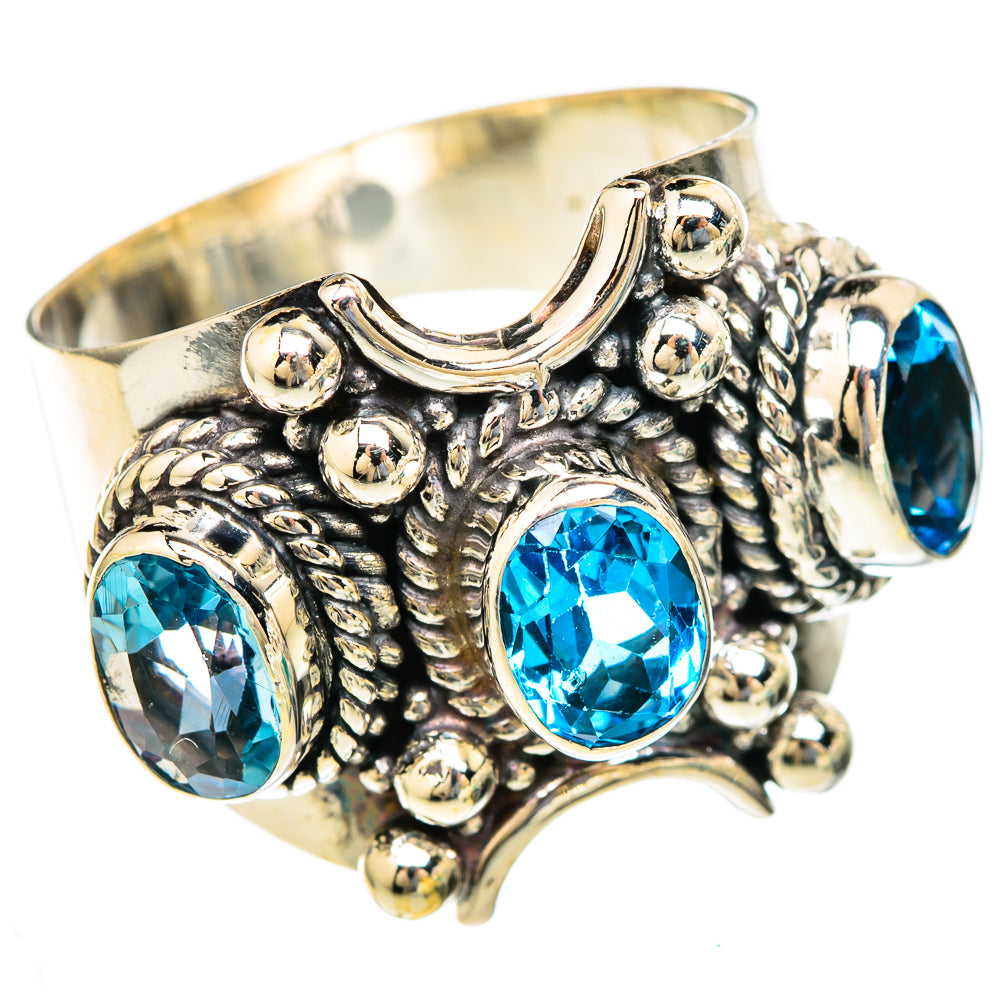 Blue Topaz Rings handcrafted by Anasilvercos - RING103545 - Photo 2