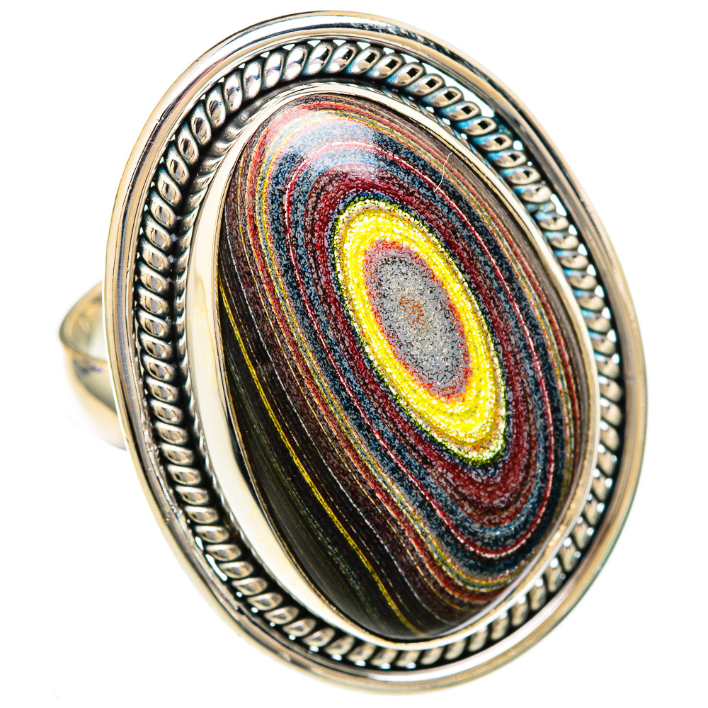 Bullseye Jasper Rings handcrafted by Anasilvercos - RING103548