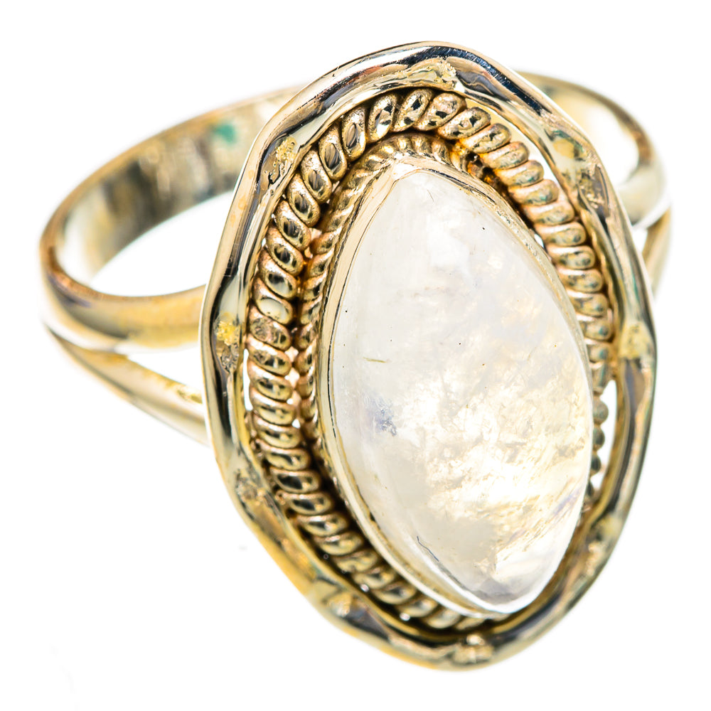 Rainbow Moonstone Rings handcrafted by Anasilvercos - RING103559 - Photo 2