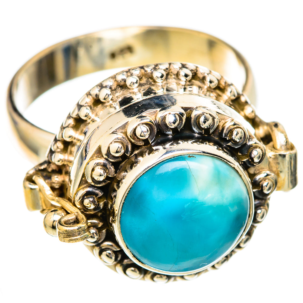 Larimar Rings handcrafted by Anasilvercos - RING103571