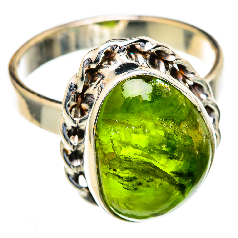 Peridot Rings handcrafted by Anasilvercos - RING103606