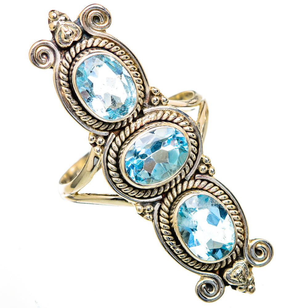 Blue Topaz Rings handcrafted by Anasilvercos - RING103637 - Photo 2