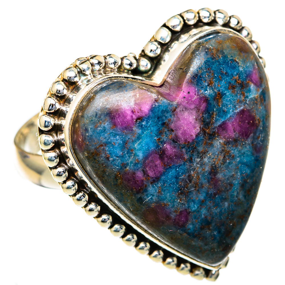 Ruby Fuchsite Rings handcrafted by Anasilvercos - RING103641