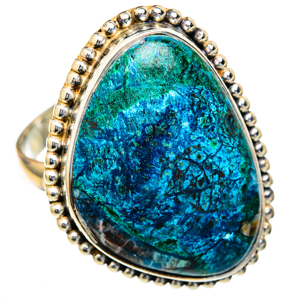 Azurite Malachite Rings handcrafted by Anasilvercos - RING103644