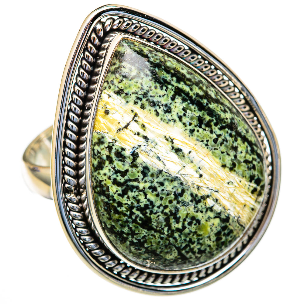 Lizard Jasper Rings handcrafted by Anasilvercos - RING103649 - Photo 2