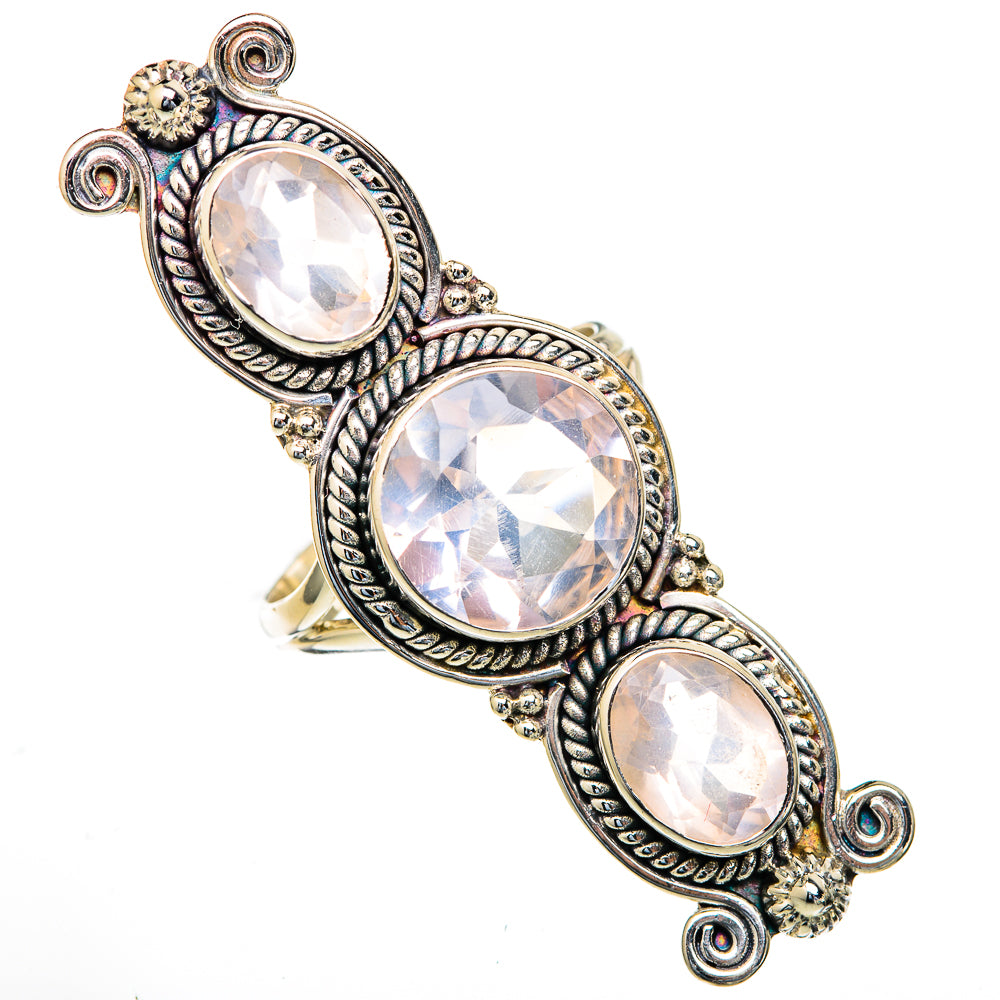 Rose Quartz Rings handcrafted by Anasilvercos - RING103665 - Photo 2